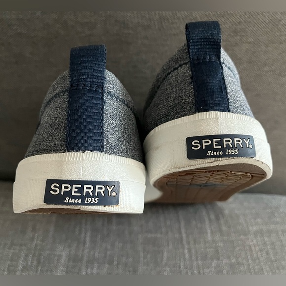 Sperry Crest Navy Dark Blue Sparkle Vibe Sneaker Womens 12 Y2K RARE - Picture 7 of 13